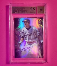 2014 Bowman Sterling PURPLE REFRACTOR AUTO #d/50 Jacob Gatewood BGS 9.5 GEM MINT