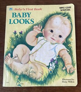 Soft Cover Wiped Clean Golden Book - Baby Looks - Illustrated by Eloise Wilkin