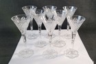 Set Of 8 Signed Baccarat Elbeuf Crystal Liqueur Shot Glasses