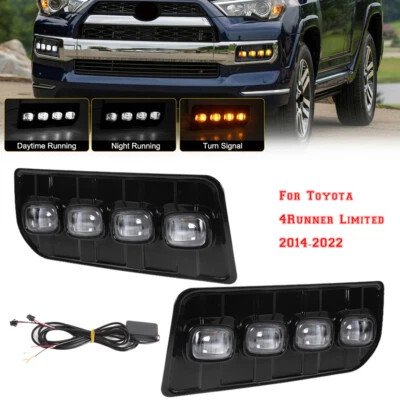 Faro antiniebla diurno DRL LED giro para Toyota 4Runner Limited 2014-2022 Foto 1 de 4