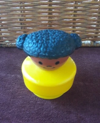 Little Tikes Toddle African American Girl Pigtails Figure 1990 Fisher Price Rare - Image 1 of 4