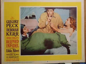 Lobby Card 1959 BELOVED INFIDEL Gregory Peck Deborah Kerr F Scott Fitzgerald