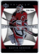 2005-06 Upper Deck Trilogy Frozen in Time Crystal #117 Martin Brodeur 338/599