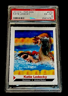 Katie Ledecky Rookie 2013 Sports Illustrated SI para niños natación EE. UU. PSA 6 Foto 1 de 2