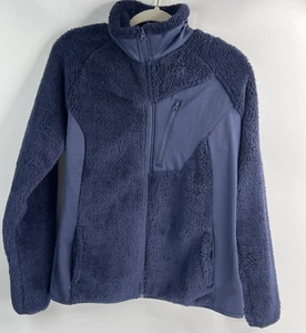 Columbia Soft Fleece Womens Blue Jacket Size L Full Zip - Picture 1 of 7