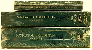 OEM 1998 Ford Expedition Lincoln Navigator Workshop Service Manuals & EVTM Set - Picture 1 of 3