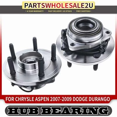 2x Conjunto de cojinete de cubo de rueda delantera para Dodge Durango 06-09 Chrysler Aspen 07-09 Foto 1 de 4