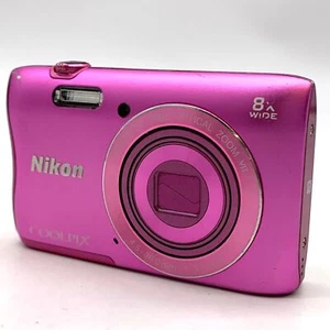 Nikon COOLPIX S3700 Pink 8x Optical Zoom Compact Digital Camera Not tested - Picture 1 of 12