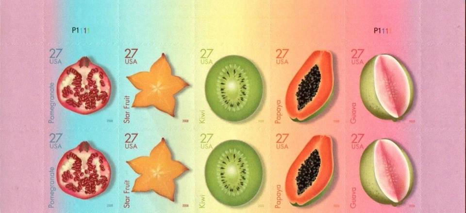 US #4253-4257 MNH Plate Block 2008 Tropical Fruits [Top P1111][4257a] - Image 1 of 1