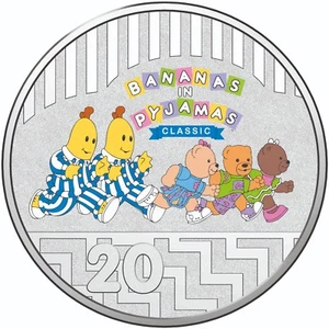 2017 Australia 20c Choice UNC Coin - Bananas in Pyjamas 25 years B1 & B2 - Picture 1 of 2