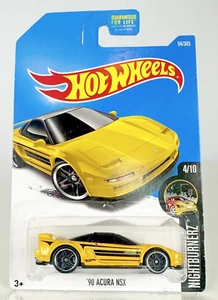 2015 Hot Wheels NIGHTBURNERZ 4/10 '90 Acura NSX 94/365 Yellow - Picture 1 of 5
