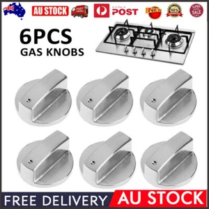 6x Gas Stove Knobs Home Kitchen Cooker Oven Knob Cooktop Metal Switch ContrOD - Picture 1 of 12