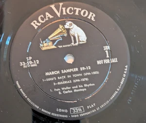 π· RCA Victor March Sampler 59-12 β Rare One-Sided Promo VG ~ 1952 ~ *FREE SHIP! - Picture 1 of 3