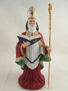 Lenox 1993 Limited Edition Fine Porcelain Saint Nicholas with Staff 10" Tall - Picture 1 of 12
