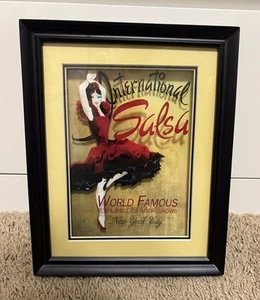 International Salsa World Famous New York City NYC Framed Wall Art Picture - Picture 1 of 5