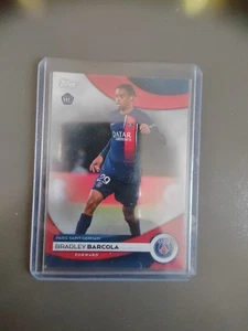 Bradley Barcola Rookie Card PSG Topps Chrome 2024 - Picture 1 of 3