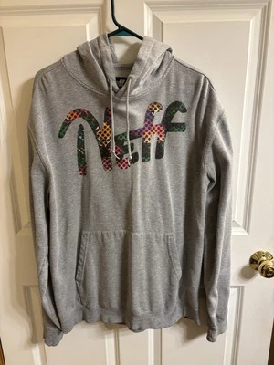 Sudadera con capucha para hombre Neff grande gris manga larga Foto 1 de 3
