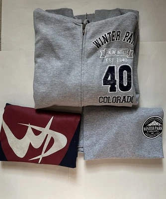 Winter Park Ski Resort Colorado 2 T 恤 + 全拉链连帽衫运动衫套装 — 第 1/4 张图片