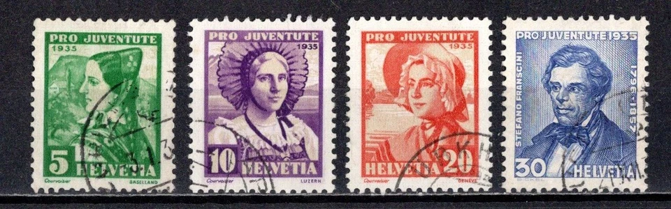 SUIZA/SUIZA 1935 PRO JUVENIL. JUEGO COMPLETO. USADO Foto 1 de 1