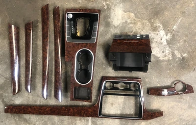 VOLKSWAGEN PASSAT B7 2012-2018 EE. UU. INTERIOR TABLERO PUERTAS JUEGO MOLDURAS MADERA FABRICANTE DE EQUIPOS ORIGINALES 8 PIEZAS Foto 1 de 4