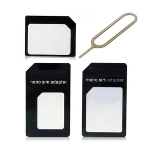 Adattatore Nano SIM/micro-SIM/SIM standard – Nero - Imagen 1 de 3