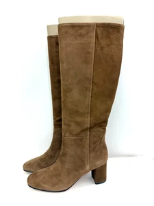 J. CREW NWOB Brown Suede Knee High Slouch Willa Boots Heels Size 7 Style AQ757 - Picture 1 of 6