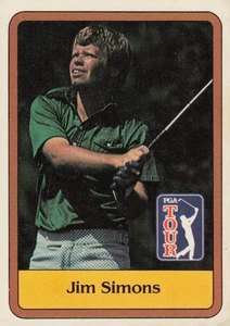 1981 Donruss PGA Tour Golf Set Karte #48 Jim Simons - Bild 1 von 2