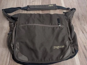 JanSport Messenger Laptop Bag Brown Shoulder Computer Cross Body - Imagen 1 de 10