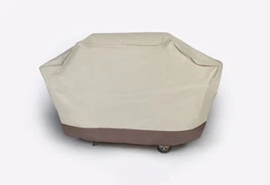 LB International Durable Patio Full Embossed Vinyl Premium Gas Grill Cover Taupe - Picture 1 of 1