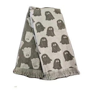 Toallas de cocina Envogue Halloween 2 fantasmas grises blancos 70 % algodón 30 % viscosa suaves - Imagen 1 de 5