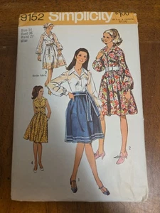 Simplicity 9152 Sewing Pattern Shirtwaist Dress & Sash Sz 14 Bust 36 CUT 1960s - Picture 1 of 4