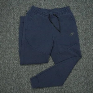 Nike Pants Mens Small Navy Blue Tech Fleece Joggers Tapered Athletic CU4495 - Picture 1 of 11