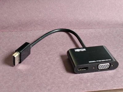 10x Tripp Lite P136-06N-HV-V2 DisplayPort 1.2 to VGA/HDMI All-in-One Converter - Image 1 of 3