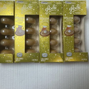 4 Schachteln Glade Duftölkerze 4 Stück Nachfüllpack Winter Collection Merry Maple - Bild 1 von 4