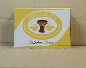 113gr. Sulphur Sooce Herbal Soap/Seife, VEGAN, all natural, Coal Pot Dominica - Bild 1 von 5