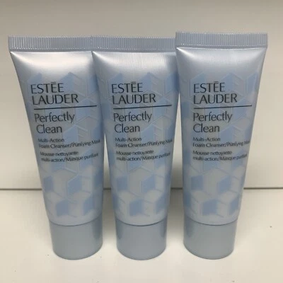 3 Estee Lauder Perfectly Clean Multi-Action Foam Cleanser/Purifying Mask 75ml ea - Image 1 of 2