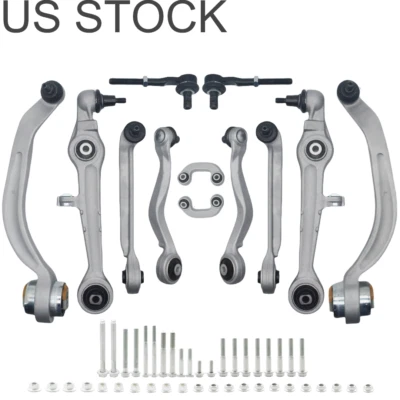 For Audi A4 A6 S4 Passat 12PCS Control Arm Ball Joint Tie Rod Sway Bar Link Kit  Foto 1 de 4