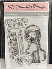 My Favorite Things ADVENTURE IS CALLING Little Girl Travel Rubber Stamps