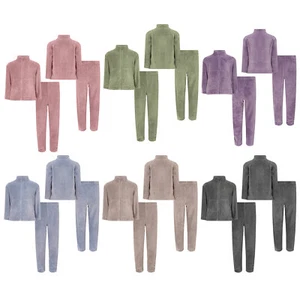 Kids Nightwear Warm Pajama Set Comfy Sleepwear Zipper Homewear 2 Piece Outfits - Picture 1 of 74