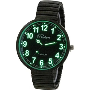 Blekon Super Large Face Stretch Band Luminous Dial Japanese Movement PC21J Watch - Picture 1 of 21