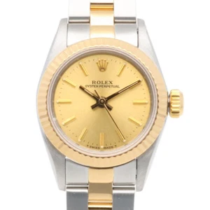 ROLEX Watches 67193 Stainless Steel K18 yellow gold L number overhauled used - Picture 1 of 12