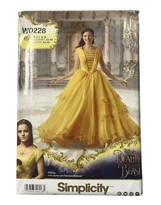 Simplicity Beauty And The Beast Dress Pattern W0228 8404 Womens Adult Size 6-14 - Image 1 of 4