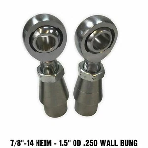 7/8" Chromoly Heim Joint 1.5" OD .250" Wall Bung Panhard Rod end Fabrication Kit - Picture 1 of 7