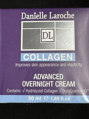 Danielle Laroche 胶原蛋白高级隔夜霜 1.69 盎司。 Exp 06/27 全新未拆封 — 第 1/4 张图片