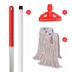 Red Kentucky Professional Complete Mop Set with Extra Cotton Mop Head - Picture 1 of 3
