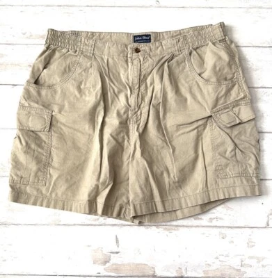 Pantalones Cortos Hombre 42 Caqui Carga Marca John Blair 100% Algodón Foto 1 de 3