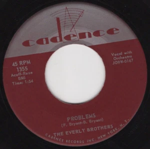 The Everly Brothers – Problems 1956 Cadence Rock & Roll VG+ - Picture 1 of 2