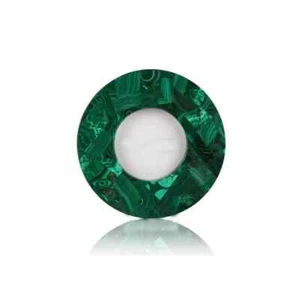 6"x6" Malachite Inlay Stone Photo Frame Marble Table Master Piece Gift Decor - Picture 1 of 9