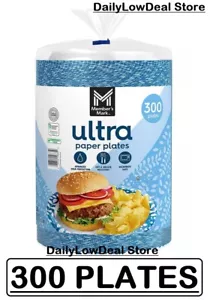 300 Plates - Member's Mark Ultra Lunch Microwave Safe Paper Plates, 8.5" - Picture 1 of 2