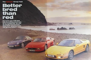Original 1994 FERRARI 348 GTS, HONDA NSX, PORSCHE 911, extracted mag triple test - Foto 1 di 1